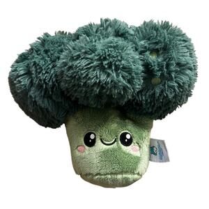 Squishable Mini Broccoli Plush 9.5” – Kawaii Veggie Stuffed Comfort Food Toy